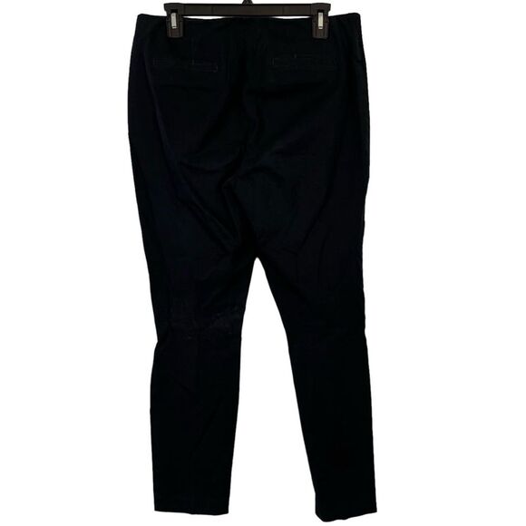 CABI 5174 PENCIL Trouser Black Side Zip Skinny Slim Leg Stretch Cotton Pants 10 - Picture 7 of 15